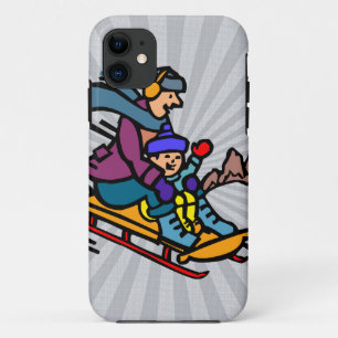 Skiing lovers ski resort snow sports iPhone 11 case
