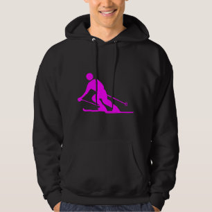 Skiing - Magenta Hoodie