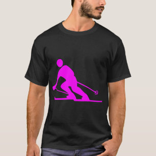 Skiing - Magenta T-Shirt