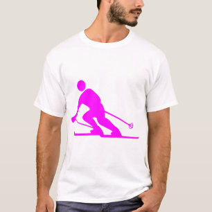 Skiing - Magenta T-Shirt
