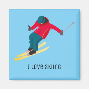 Skiing Magnet