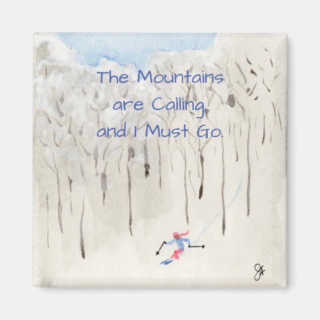 Skiing Magnet (Front)