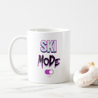 Skiing mode-on- coffee mug