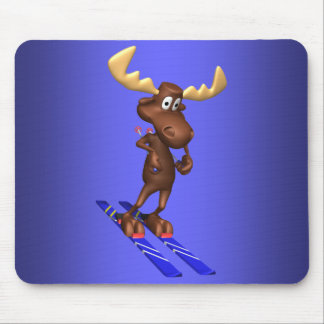 Skiing Moosepad Mouse Mat