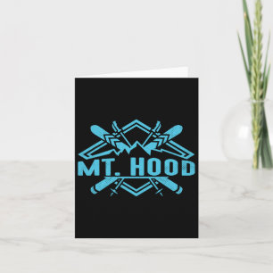 Skiing Mountains Skier Downhill Ski Resort Mt. Hoo Card