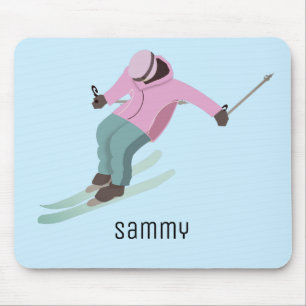 Skiing Mouse Mat