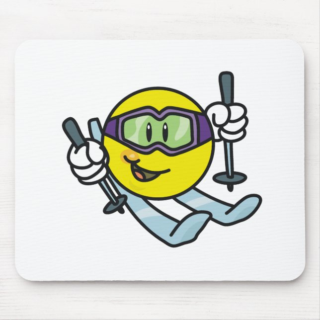 Skiing Mouse Mat (Front)
