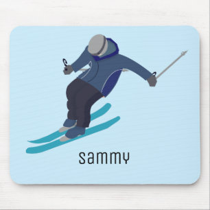 Skiing Mouse Mat