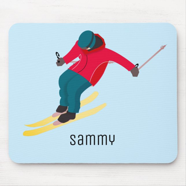 Skiing Mouse Mat (Front)