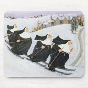 Skiing Mouse Mat
