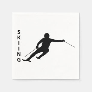 Skiing Napkin