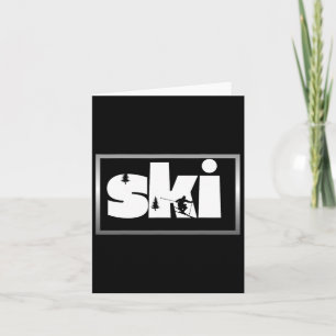 Skiing On Slopes3 Card