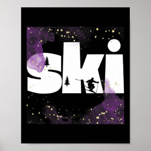 Skiing On Slopes5 Poster