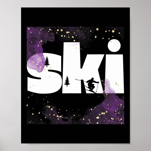 Skiing On Slopes5  Poster (Front)