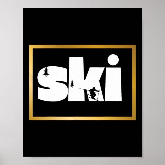 Skiing On Slopes7  Poster (Front)