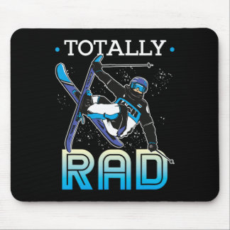 Skiing Outfit Nordic Skier Ski Totally Rad Mouse Mat