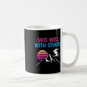 Skiing Outfit Nordic Skier Skis Well With Others Coffee Mug