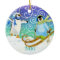 Skiing Penguin Family Custom Christmas Ornament