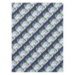 Skiing Polar Bear Tablecloth