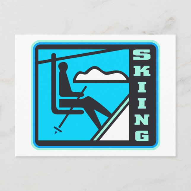 Skiing Postcard (Front)