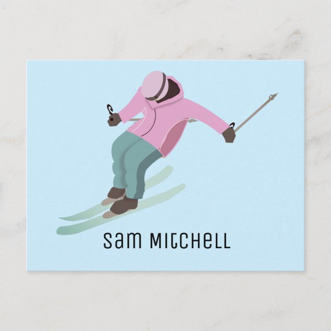 Skiing Postcard (Front)