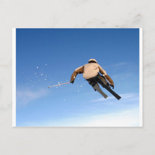 Skiing Postcard