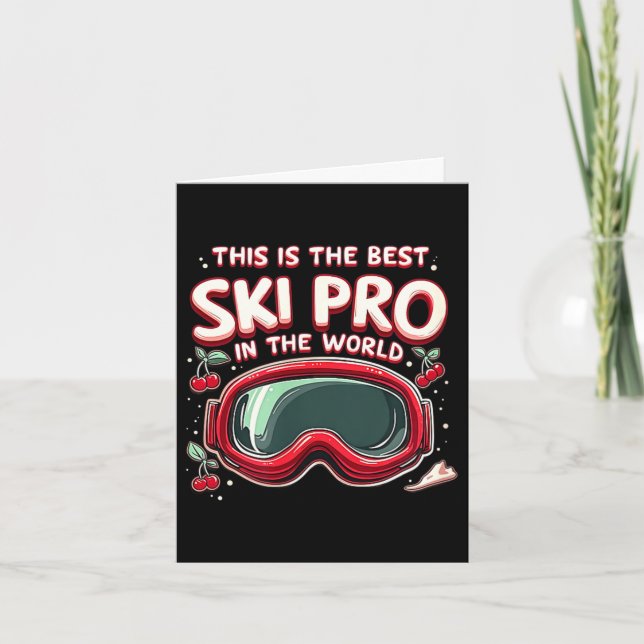 Skiing pro sports snow  card (Front)