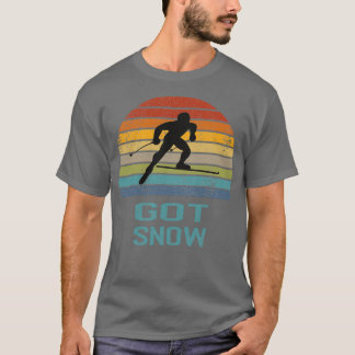 Skiing Retro Long Sleeve T-Shirt