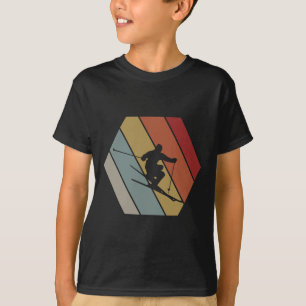 Skiing Retro Vintage Winter Gift For Skier  T-Shirt