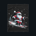 Skiing Santa Claus Christmas Ski Winter Sport X-ma Fleece Blanket<br><div class="desc">Skiing Santa Claus Christmas Ski Winter Sport X-mas Skier</div>