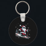 Skiing Santa Claus Christmas Ski Winter Sport X-ma Key Ring<br><div class="desc">Skiing Santa Claus Christmas Ski Winter Sport X-mas Skier</div>