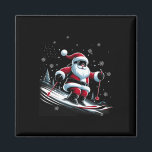 Skiing Santa Claus Christmas Ski Winter Sport X-ma Magnet<br><div class="desc">Skiing Santa Claus Christmas Ski Winter Sport X-mas Skier</div>