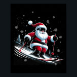 Skiing Santa Claus Christmas Ski Winter Sport X-ma Poster<br><div class="desc">Skiing Santa Claus Christmas Ski Winter Sport X-mas Skier</div>