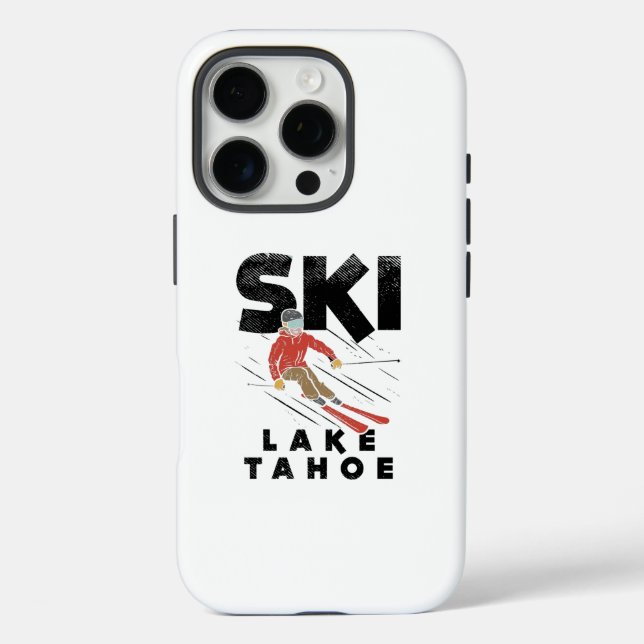 Skiing - Ski Lake Tahoe Case-Mate iPhone Case (Back)