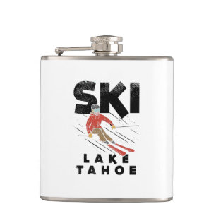 Skiing - Ski Lake Tahoe Hip Flask