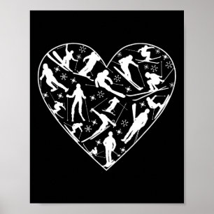 Skiing Ski Lover  Poster