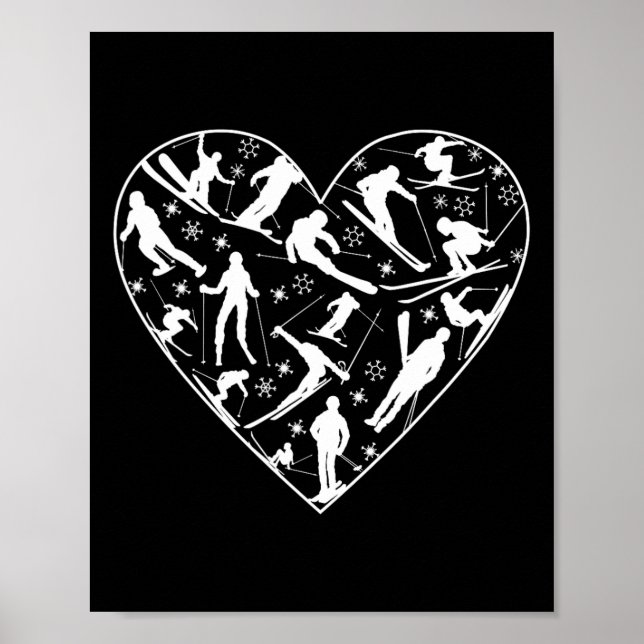 Skiing Ski Lover  Poster (Front)