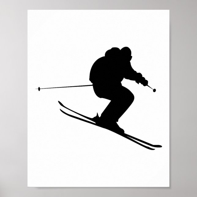 Skiing Ski  Poster (Front)