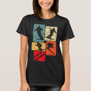 Skiing Ski Skier Kids Boys Men T-Shirt