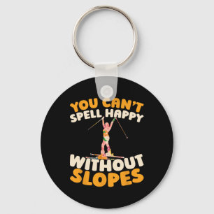 Skiing Ski - Winter Sports Skier _1  Key Ring