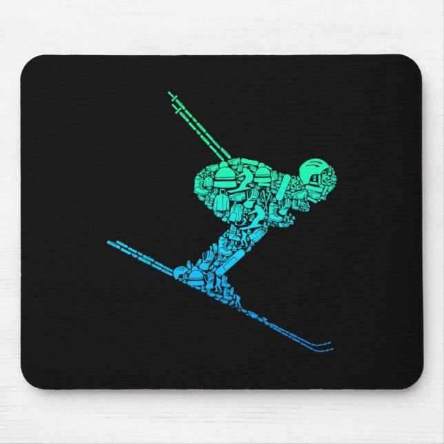 Skiing Skier Ski _7  Mouse Mat (Front)