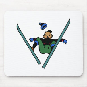 skiing skiing accident accident mouse mat