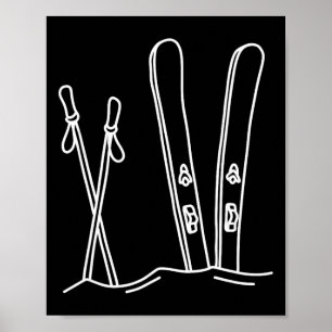 Skiing Snow Ski Winter Nature Alpine Mountain Skie Poster