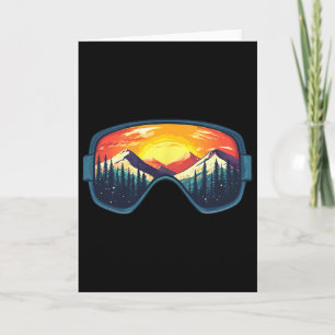 Skiing Snowboard Ski Mountains Card