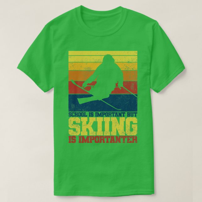 skiing T-Shirt (Design Front)
