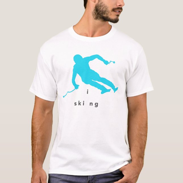 Skiing T Shirt (Front)