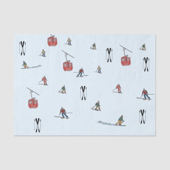 Skiing  tissue paper (Front)