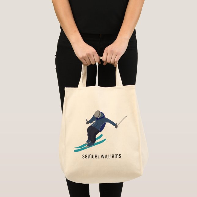 Skiing Tote Bag (Front (Product))