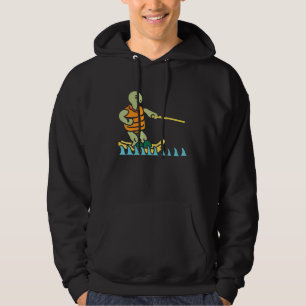 Skiing Turtle Tortoise Skier Summer Sport Waterski Hoodie