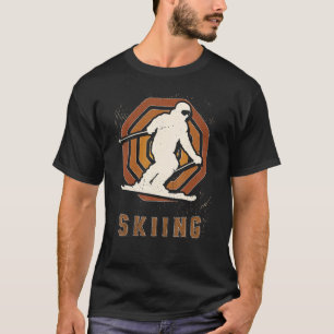 Skiing Vintage Retro Classic Sport Love T-Shirt